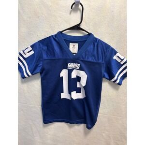 Odell Beckham Jr. New York Giants Kids Jersey Sz 6/7 NFL Team Apparel Blue & Whi